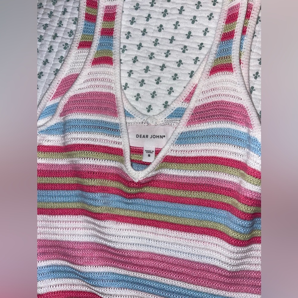 Dear John Colorful Knit Tank